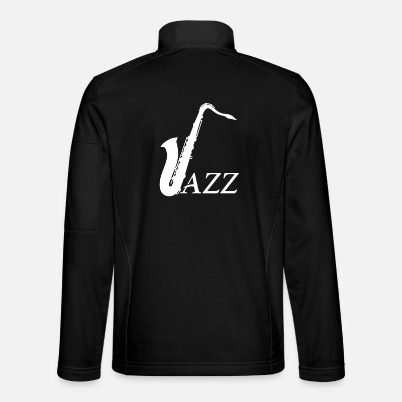 Jazz Musicians - Design - Unisex Softshell Jacket - black