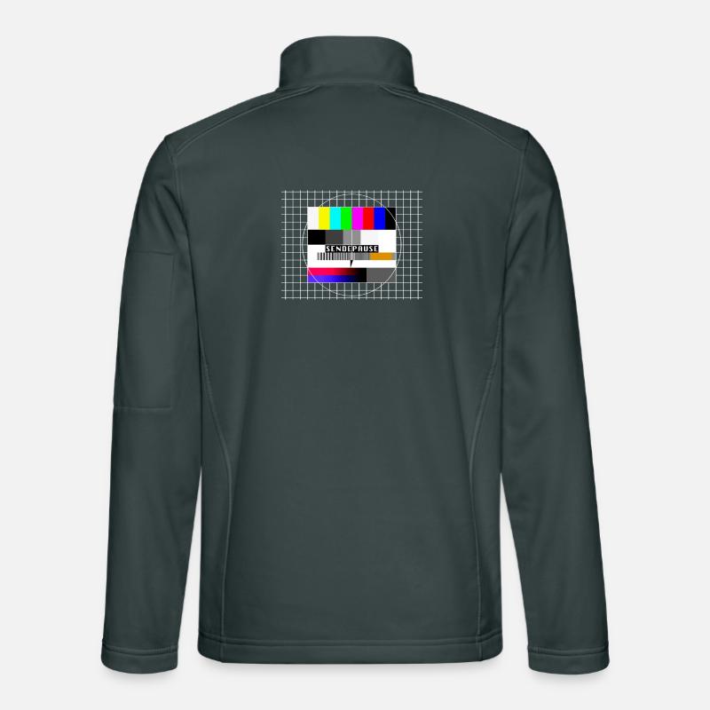 Test image broadcast break 80s 90s party costume Unisex Softshell Jacket