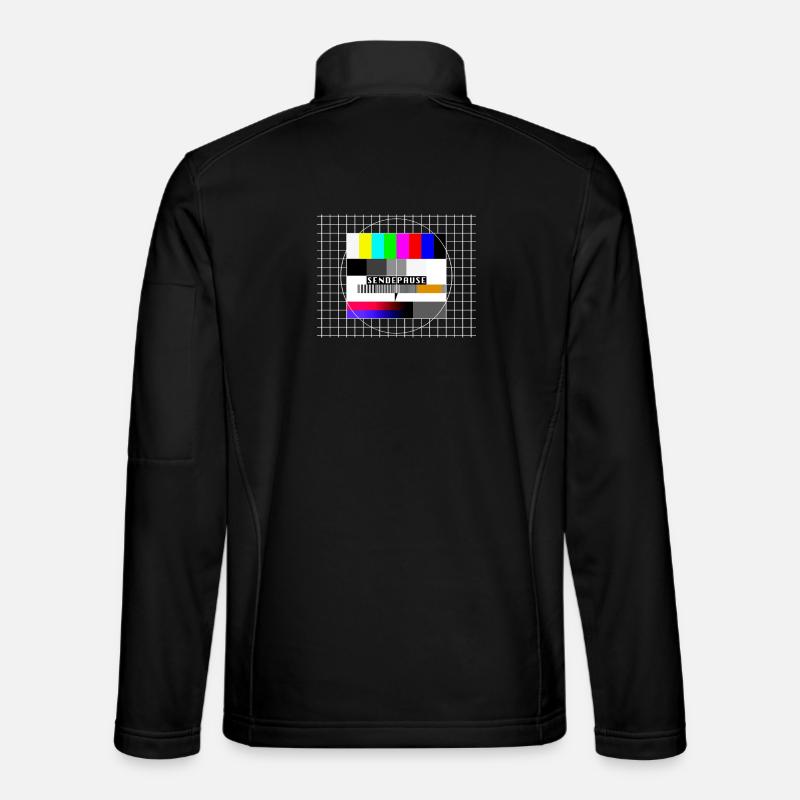 Test image broadcast break 80s 90s party costume Unisex Softshell Jacket