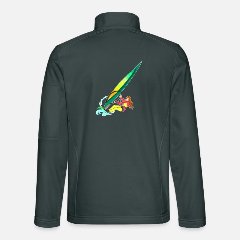 Planche à voile Surf Surfer Veste en tissu softshell Unisexe
