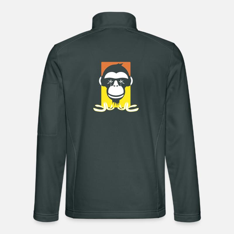 Funny Monkey Unisex Softshell Jacket