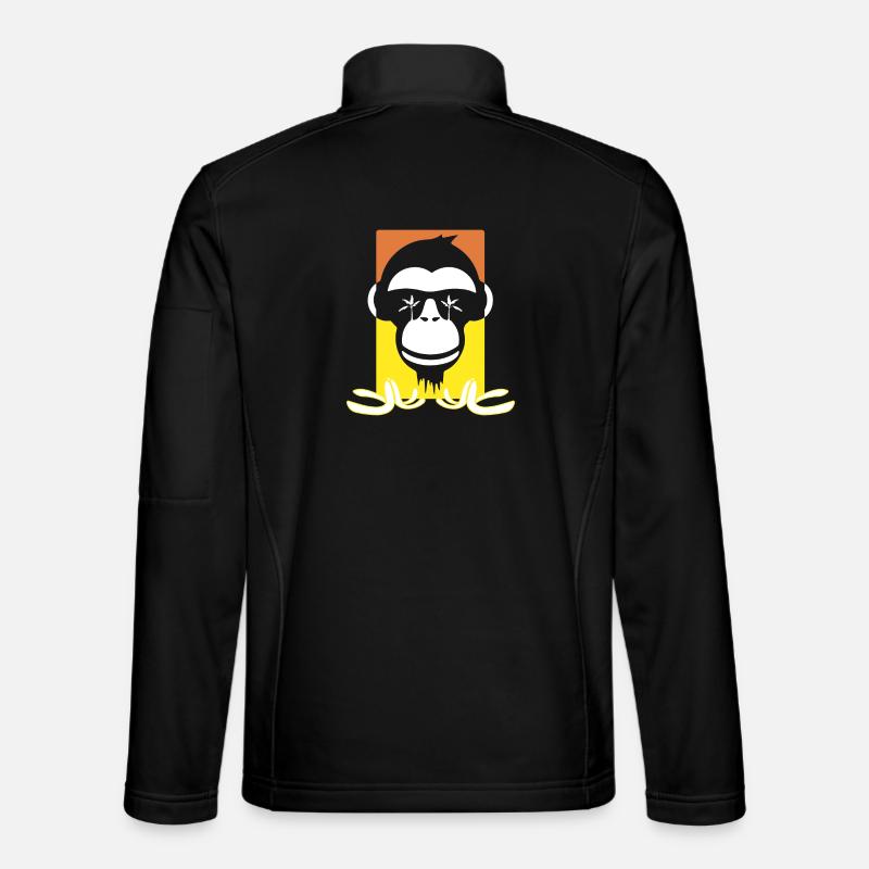 Funny Monkey - Unisex Softshell Jacket - black