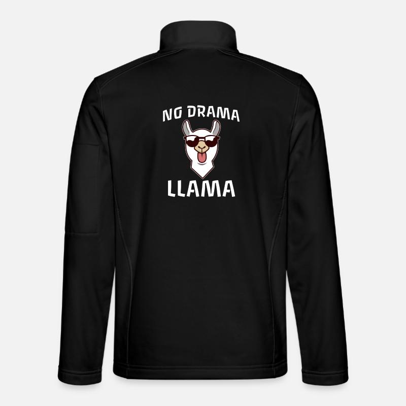 No Drama Lama - Unisex Softshell Jacket - black