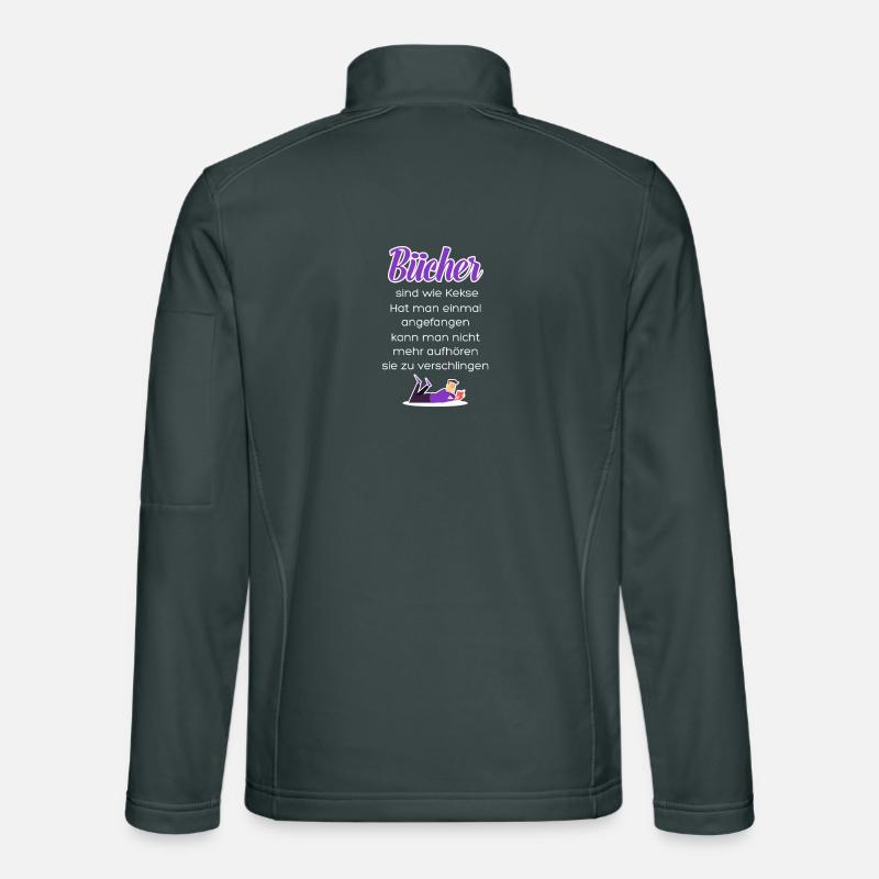 Bücher sind wie Kekse. Hat man einmal angefangen.. Unisex Softshelljacke