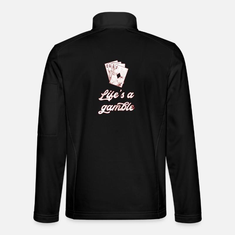 poker - Unisex Softshell Jacket - black
