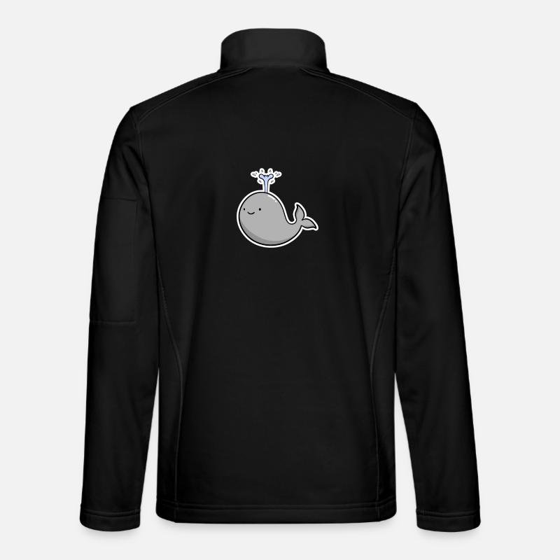whale - Unisex Softshell Jacket - black