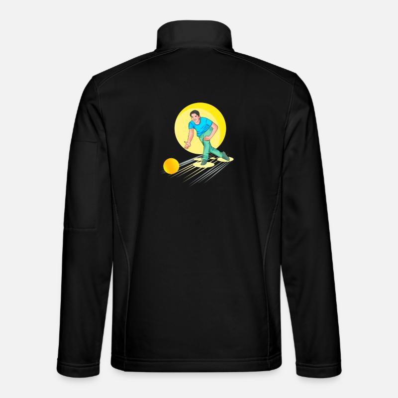 Bowling - Bowler - Unisex Softshelljacke - Schwarz