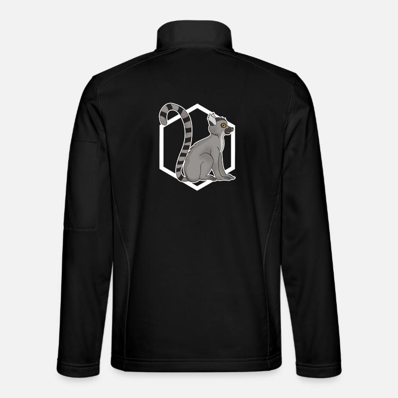 Lemur monkey - Unisex Softshell Jacket - black