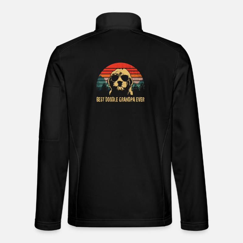 bester Doodle Opa aller Zeiten - Unisex Softshelljacke - Schwarz