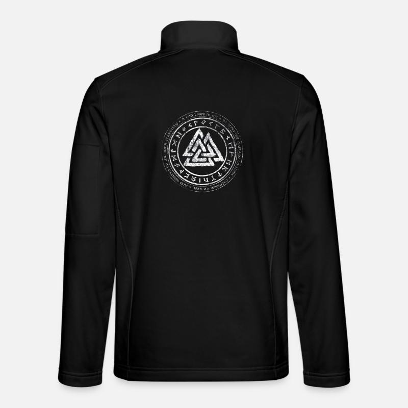 Valknut Viking Celts Teutons Knot Runes Unisex Softshell Jacket