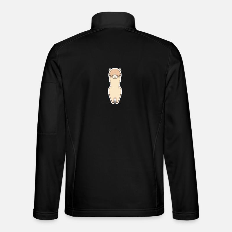 Llama - Unisex Softshelljacke - Schwarz