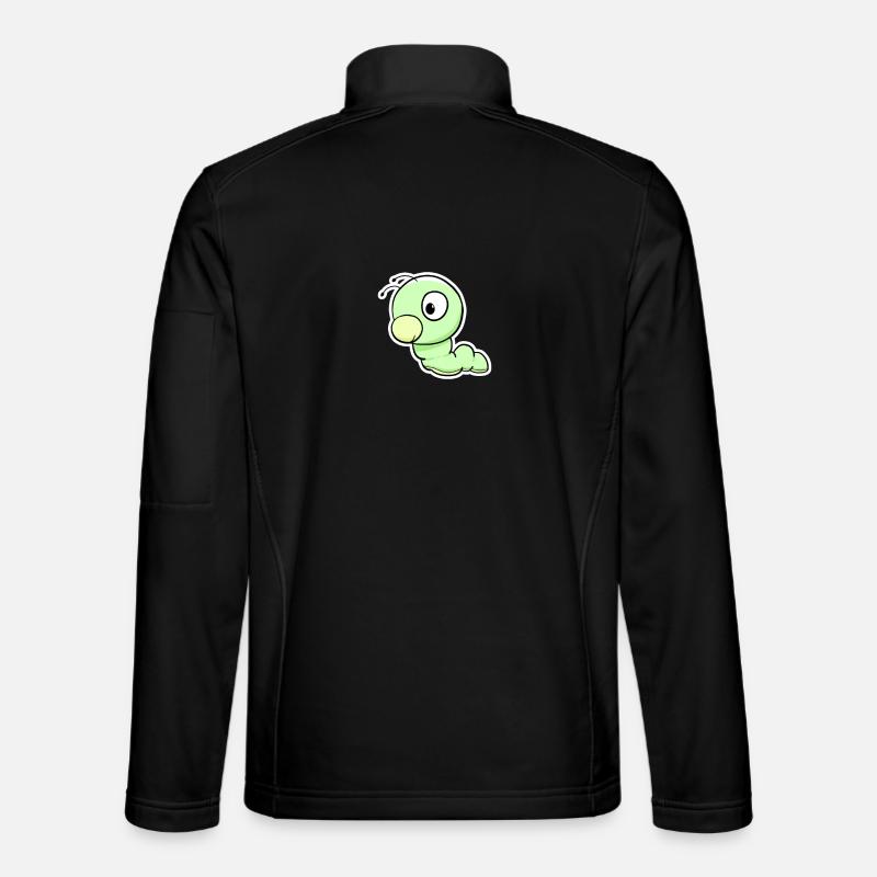 Dessin animé du Ver Vert - Veste en tissu softshell Unisexe - noir