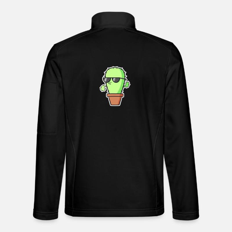 Cool cactus - Unisex Softshell Jacket - black