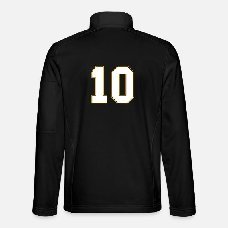 10 number jersey - Unisex Softshell Jacket - black