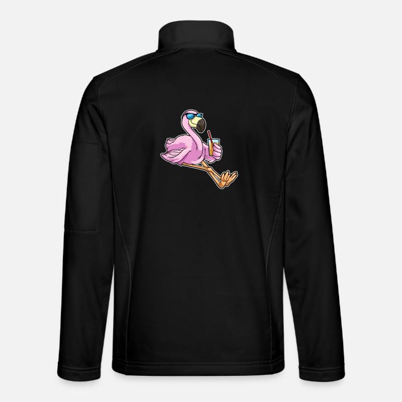 Flamingo Sunglasses - Unisex Softshell Jacket - black