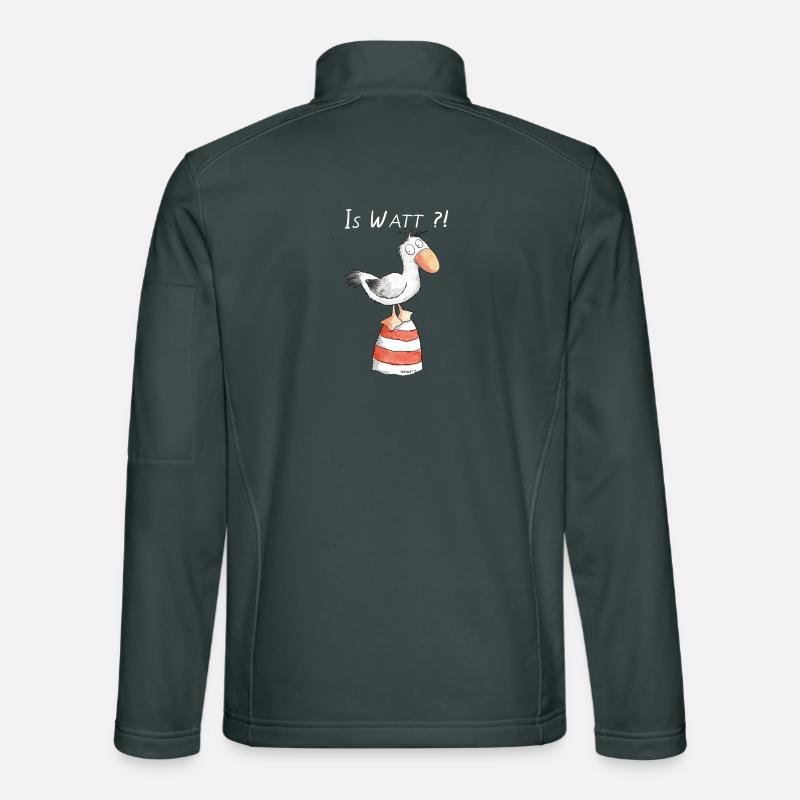 Is Watt Möwe I Nordsee Urlaub Geschenk Unisex Softshelljacke