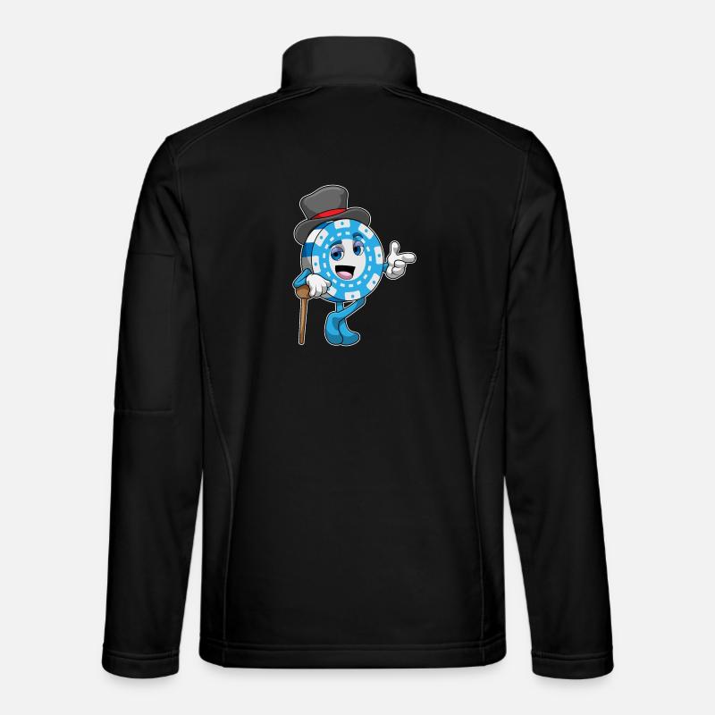 Poker Pokerchips - Unisex Softshelljacke - Schwarz