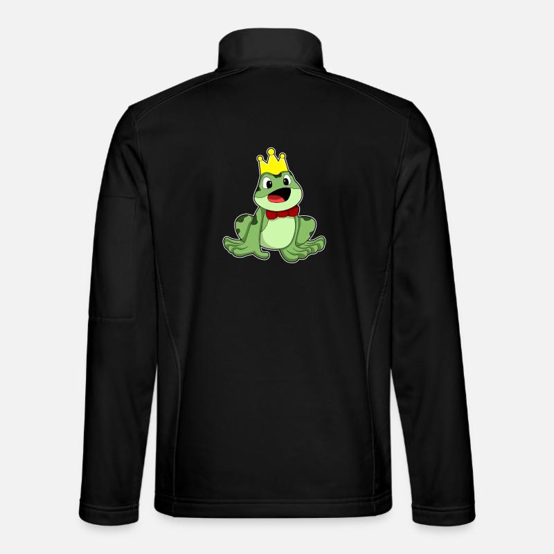 Frosch Krone - Unisex Softshelljacke - Schwarz