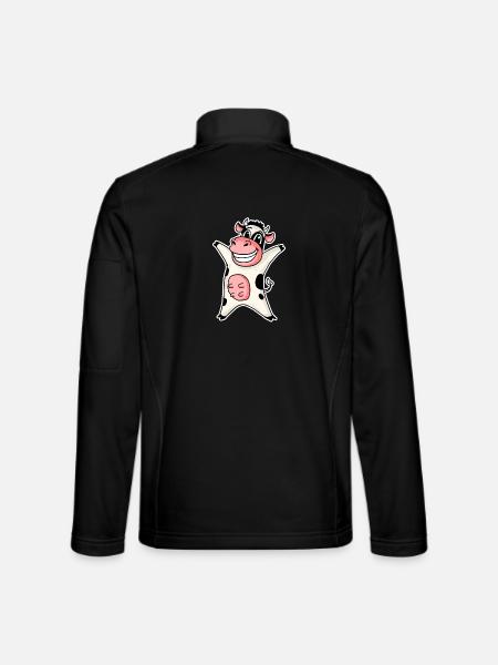 Vache - Veste en tissu softshell Unisexe - noir