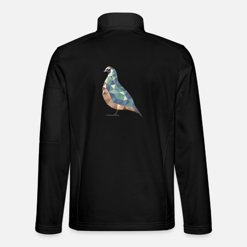 Polygon Quail Quail Breeder Quail Gift Unisex Softshell Jacket