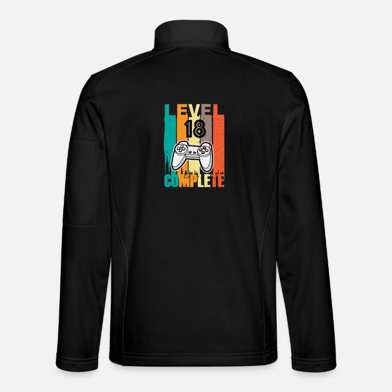 Level 18 Complete Controller 18.Geburtstag Unisex Softshelljacke