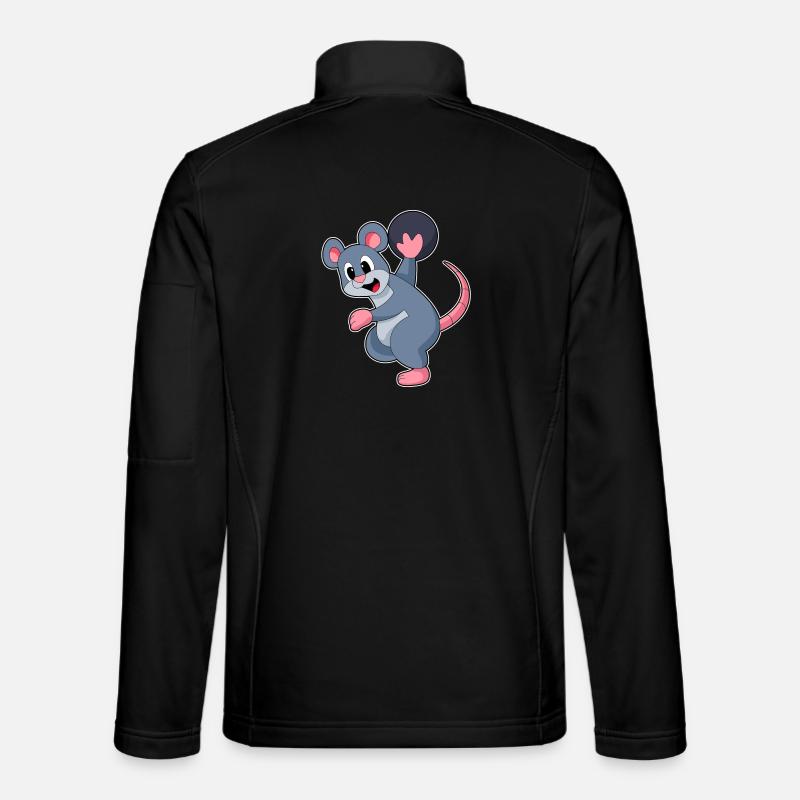 Boule de bowling rat - Veste en tissu softshell Unisexe - noir
