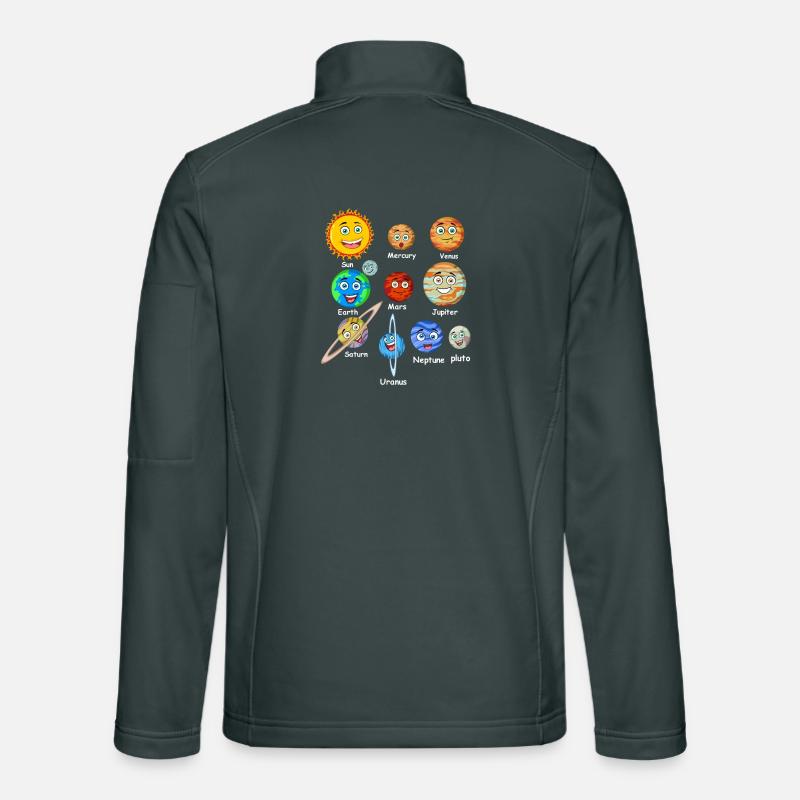 Planeten des Sonnensystems Unisex Softshelljacke