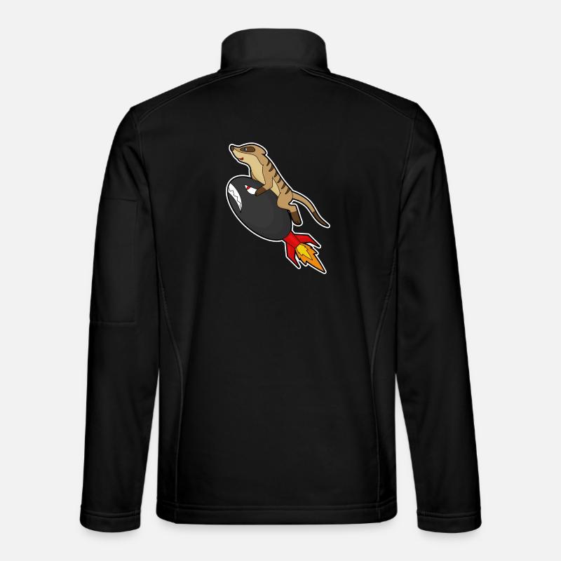 Erdmännchen Rakete - Unisex Softshelljacke - Schwarz