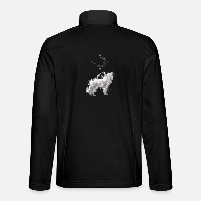 Wolf's Kunst mit Halbmond Unisex Softshelljacke