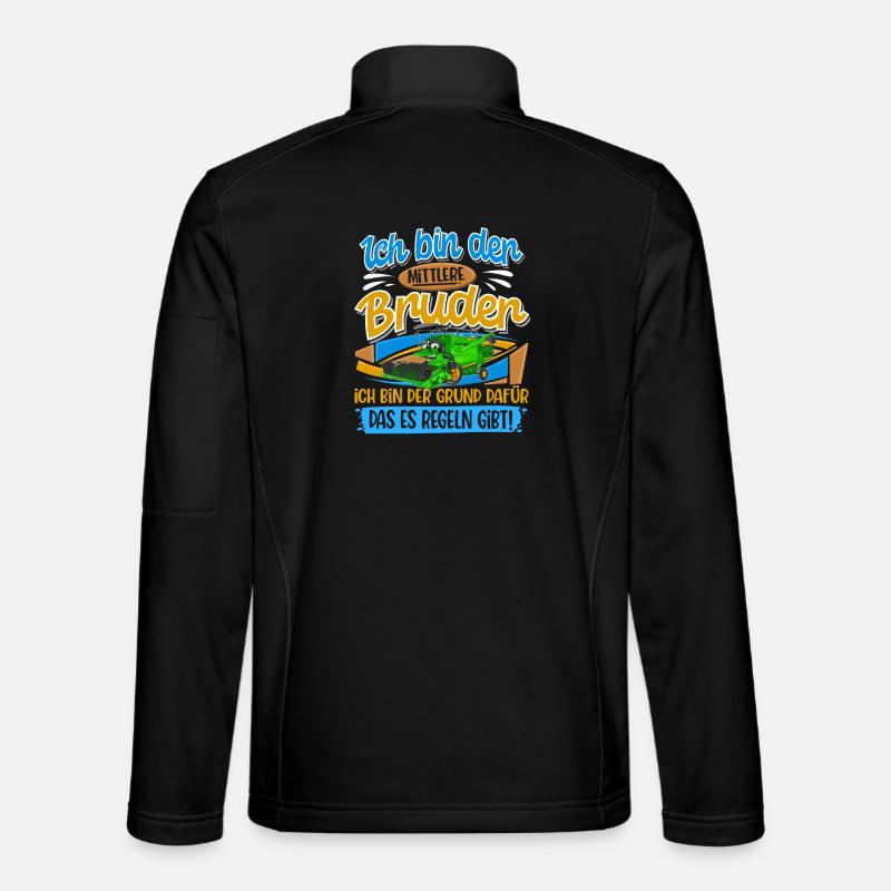 Mähdrescher Mittlerer Bruder - Unisex Softshelljacke - Schwarz