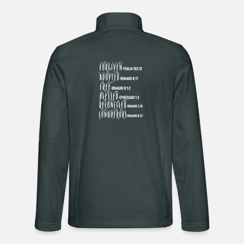 Verset biblique du Saint- Veste en tissu softshell Unisexe