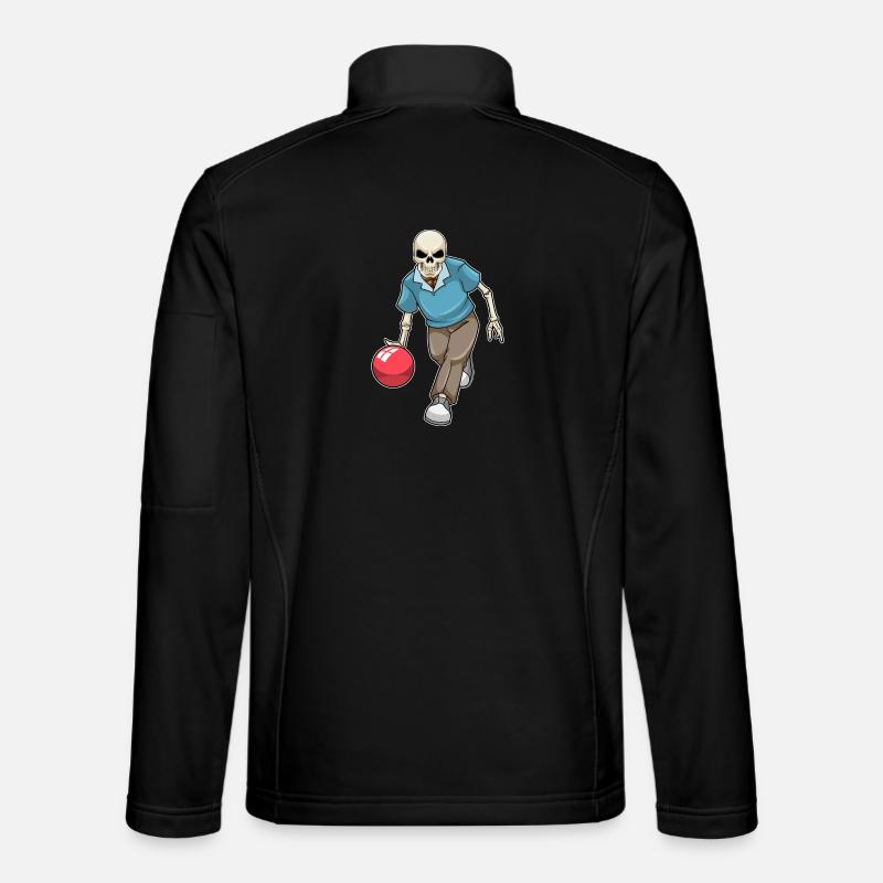 Skelett Bowling Bowlingkugel - Unisex Softshelljacke - Schwarz