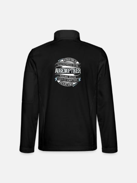 Augenoptiker - Unisex Softshelljacke - Schwarz