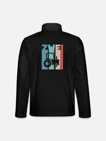 2. Jahre Kinder Traktor - Unisex Softshelljacke - Schwarz