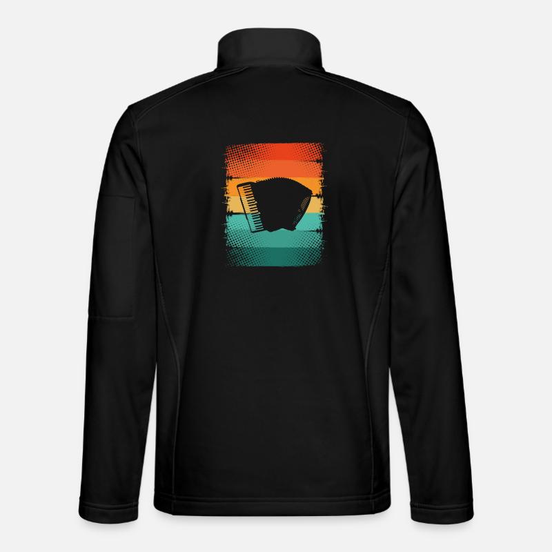 Akkordeon - Unisex Softshelljacke - Schwarz