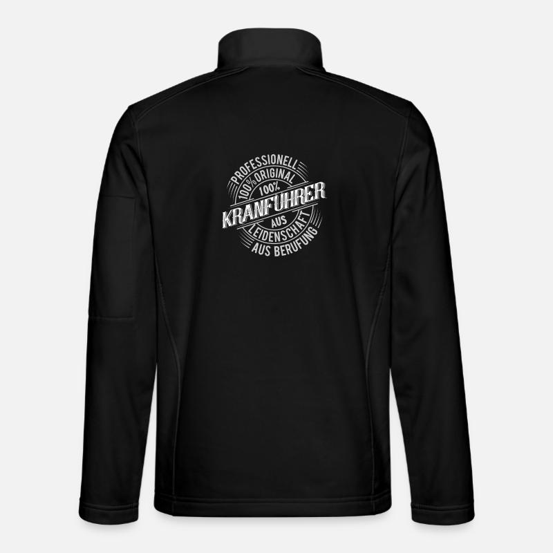 Kranführer - Unisex Softshelljacke - Schwarz
