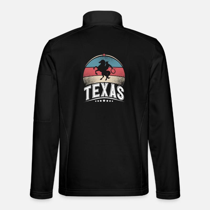 Texas - Veste en tissu softshell Unisexe - noir