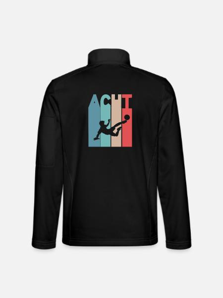 8 Jahre Kinder 8. Geburtstag Fußball - Unisex Softshelljacke - Schwarz