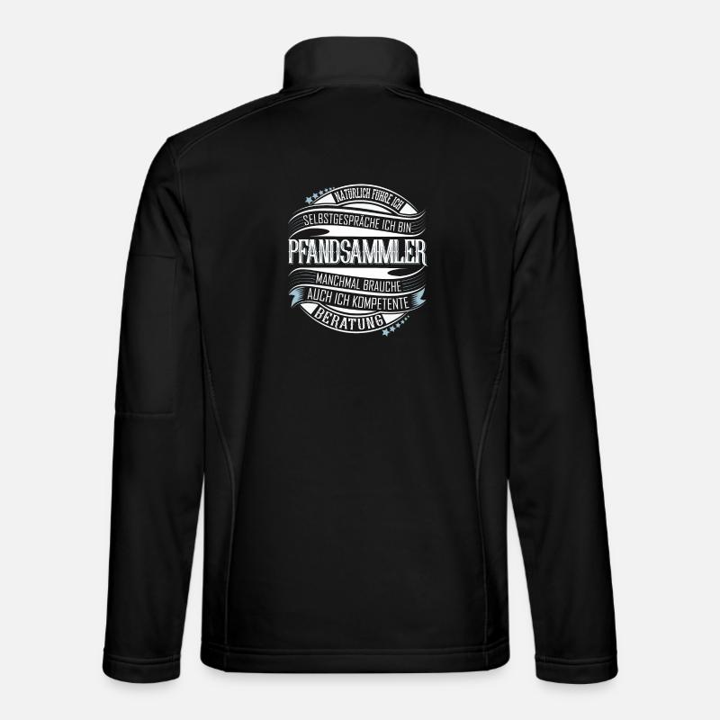 Pfandsammler - Unisex Softshelljacke - Schwarz