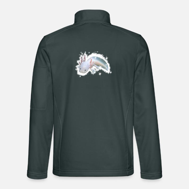 white axolotl Unisex Softshell Jacket