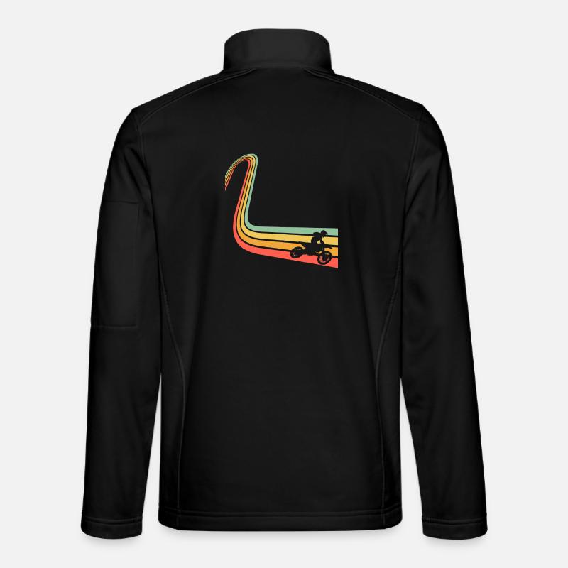 Motocross - Unisex Softshelljacke - Schwarz