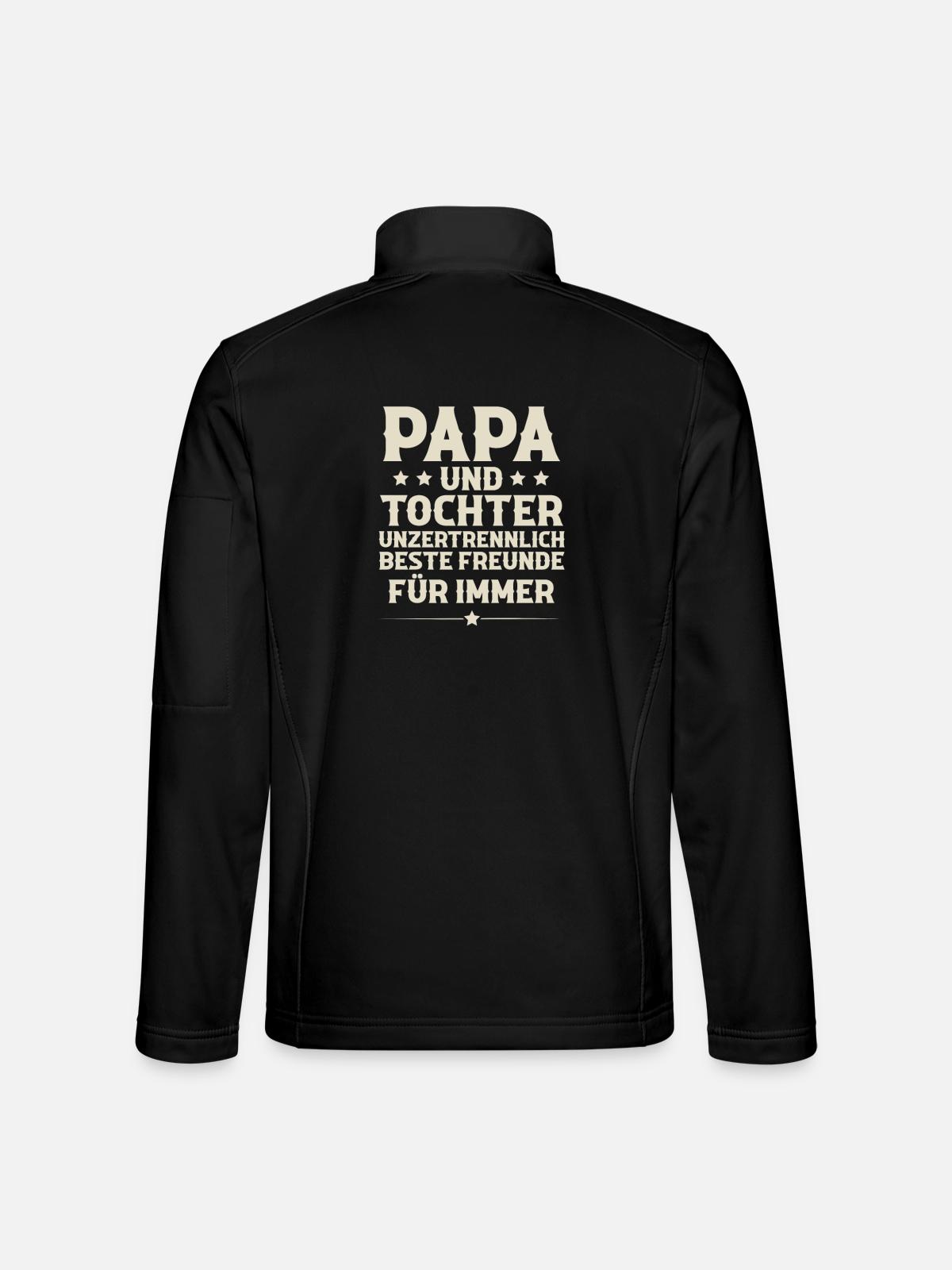 Vater Und Tochter - Unisex Softshelljacke - Schwarz - Hinten