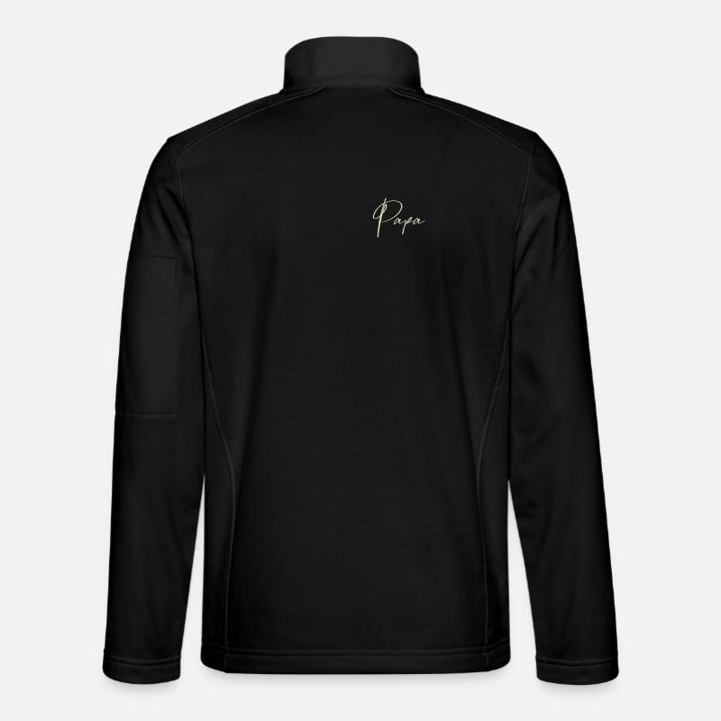 Papa Vater - Unisex Softshelljacke - Schwarz
