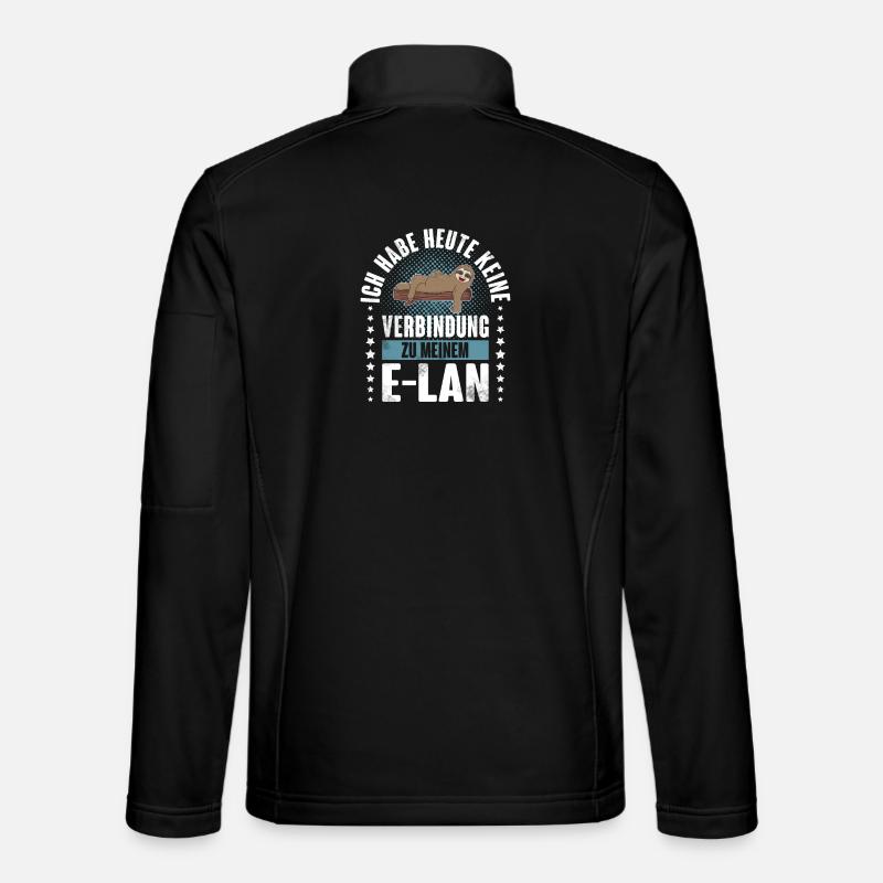 Faultier E Lan - Unisex Softshelljacke - Schwarz