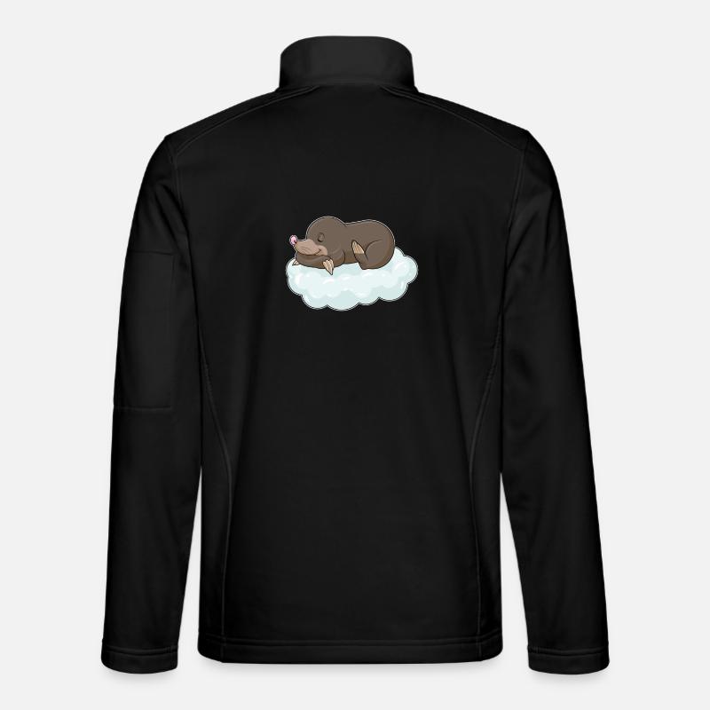 Taupe sur les nuages - Veste en tissu softshell Unisexe - noir