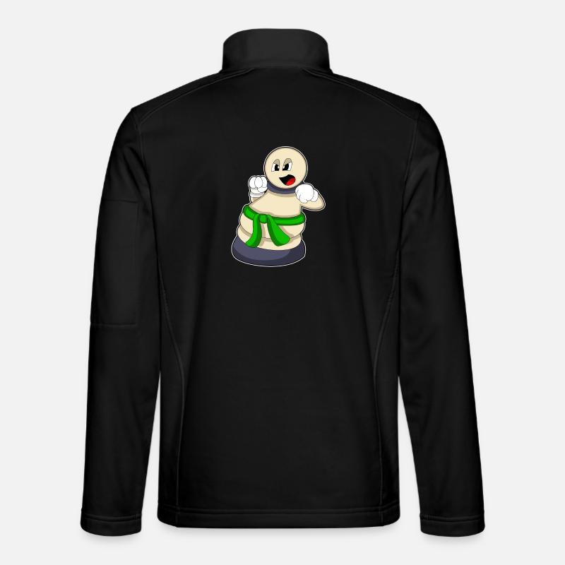 Schachfigur Bauer beim Schach - Unisex Softshelljacke - Schwarz