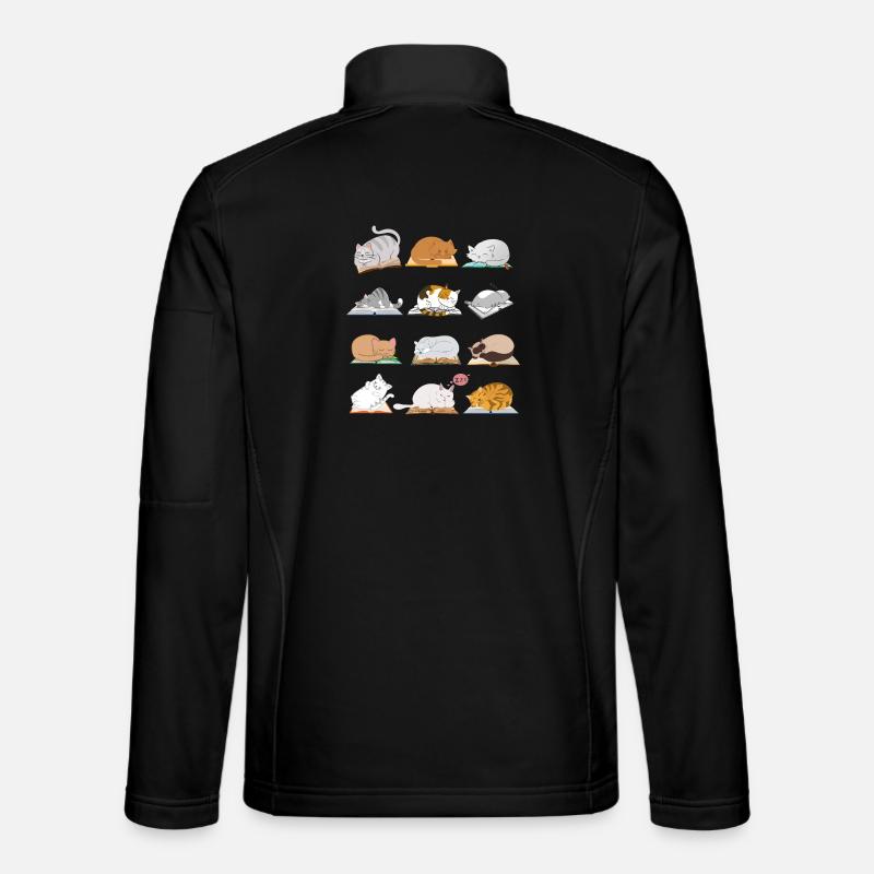 Collection de chats de lecture - Veste en tissu softshell Unisexe - noir