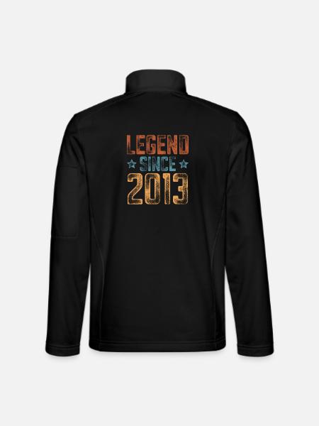 2013 Naissance Année de naissance Anniversaire - Veste en tissu softshell Unisexe - noir