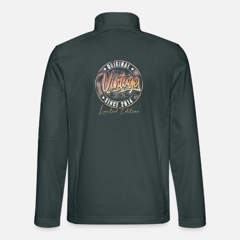2014 Année de naissance Anniversaire Vintage Veste en tissu softshell Unisexe