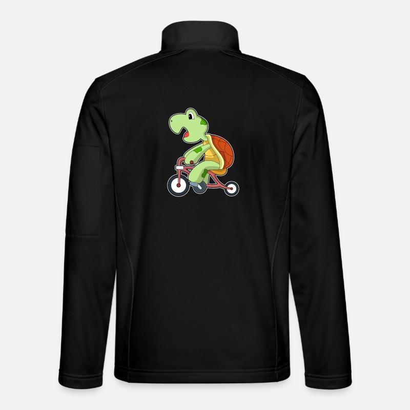Turtle Bicycle - Unisex Softshell Jacket - black